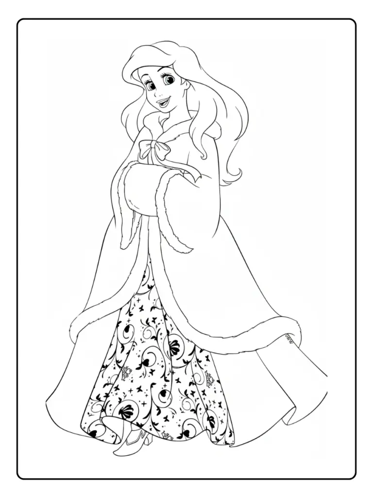 Coloriage Ariel La Petite Sirene