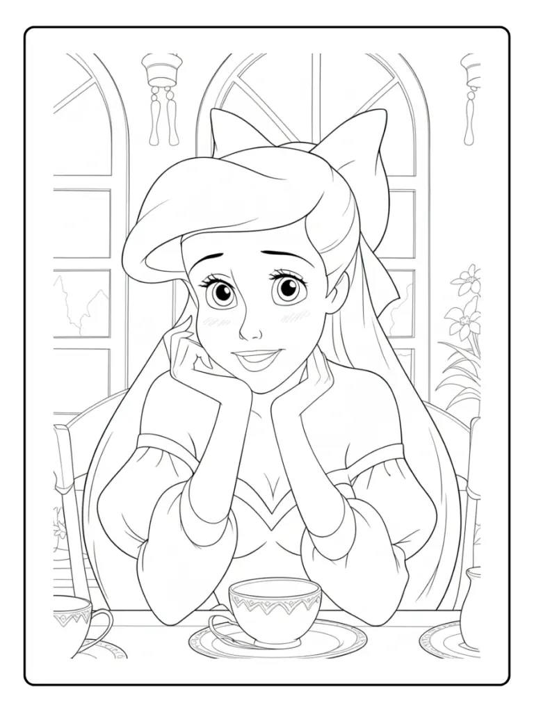 Coloriage Ariel La Petite Sirene