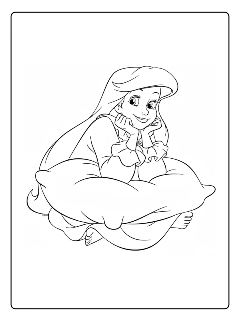 Coloriage Ariel La Petite Sirene