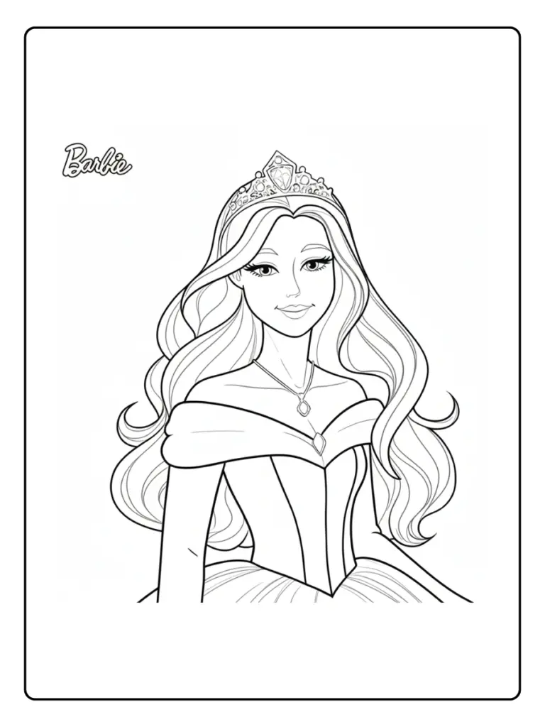 Coloriage Barbie Princesse