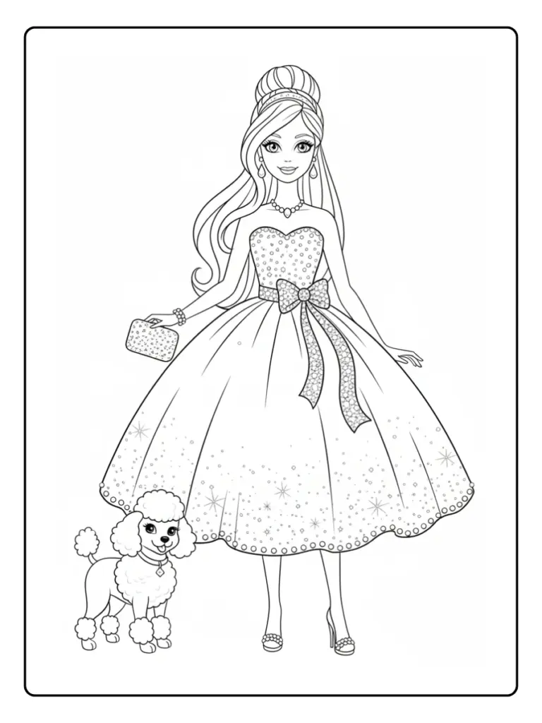 Coloriage Barbie Princesse