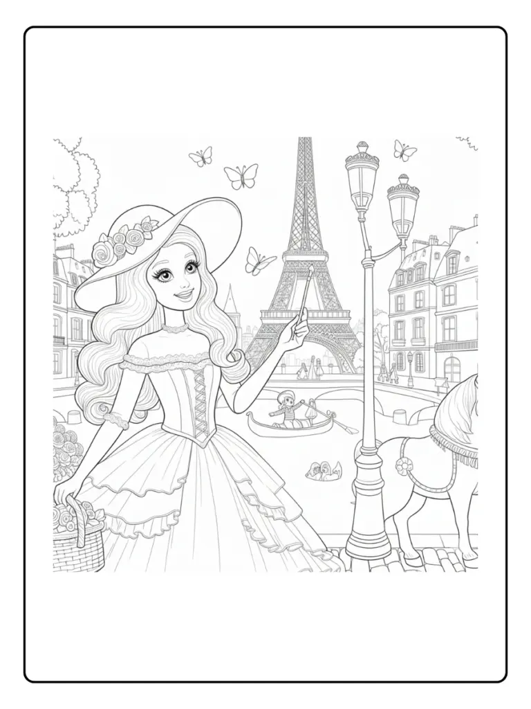 Coloriage Barbie Princesse