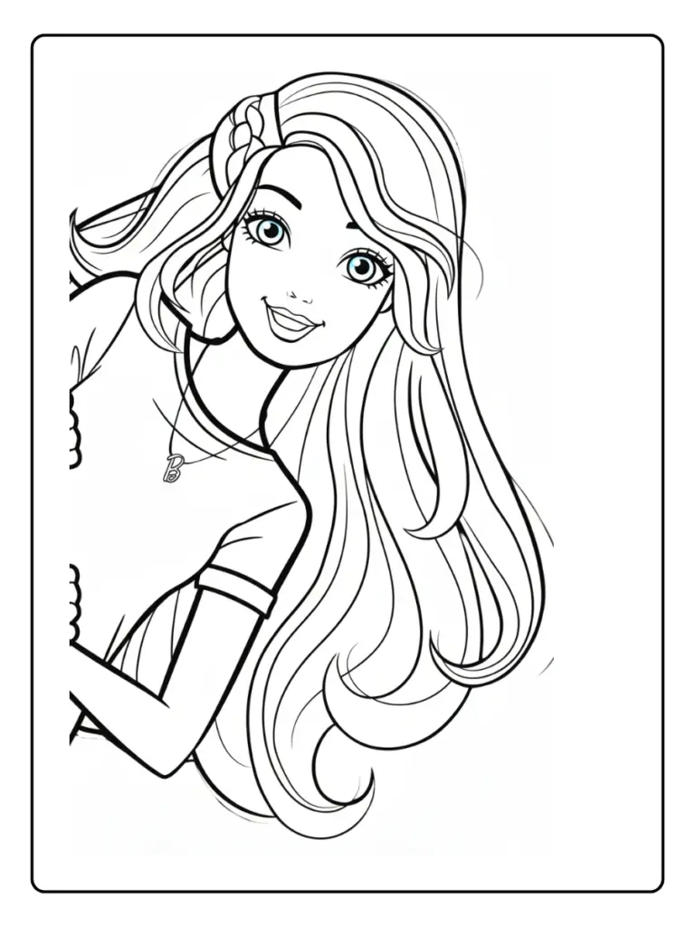 Coloriage Barbie Princesse