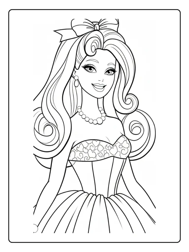 Coloriage Barbie Princesse