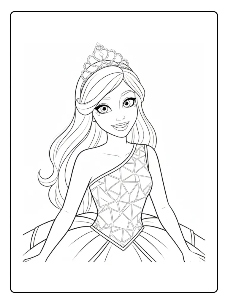 Coloriage Barbie Princesse