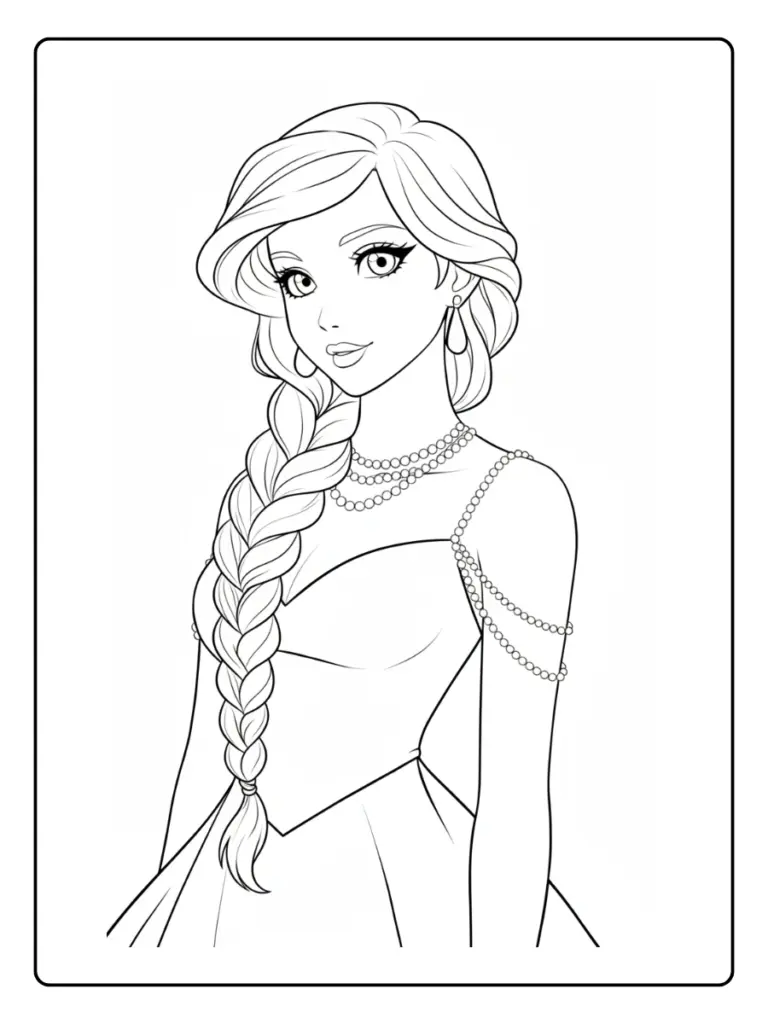 Coloriage Barbie Princesse
