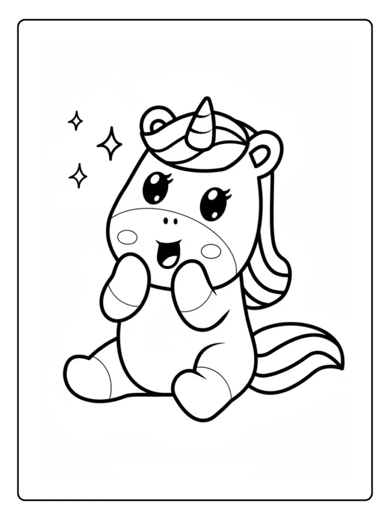 Coloriage Bebe Licorne