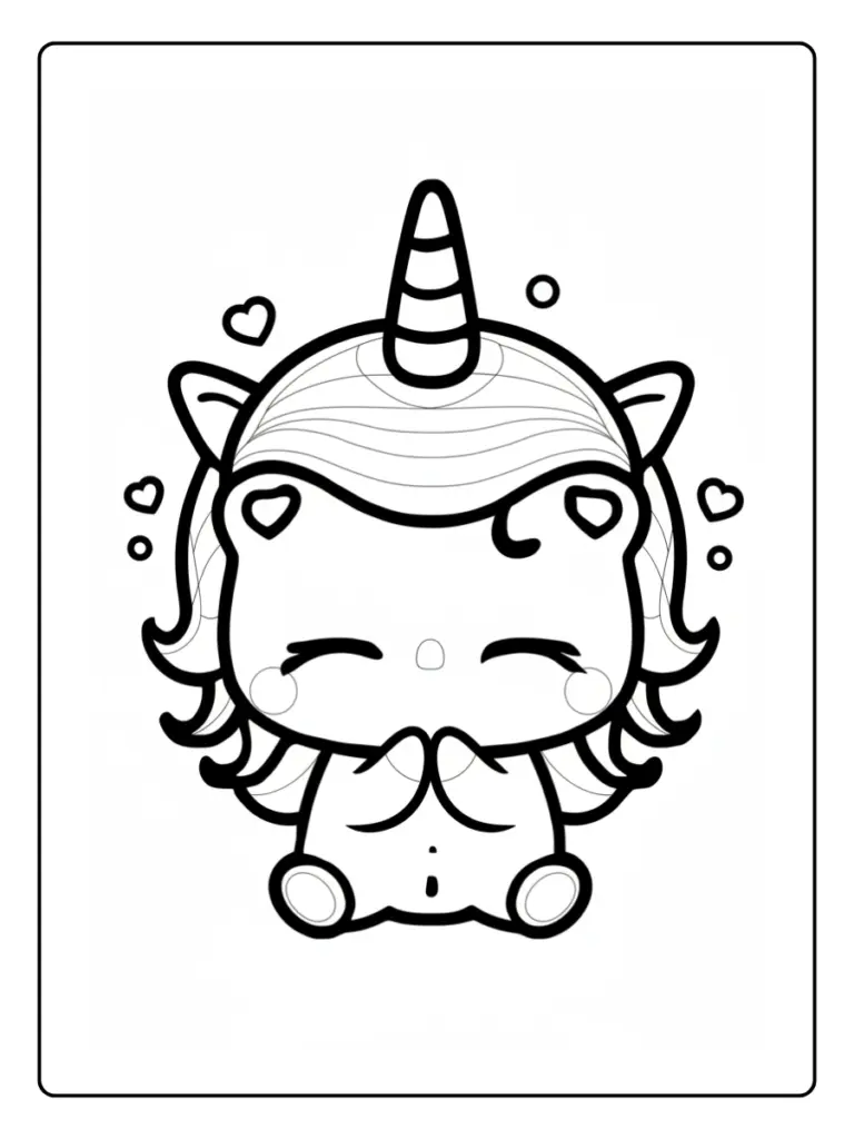 Coloriage Bebe Licorne