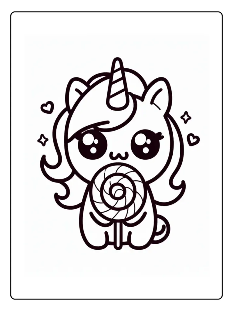 Coloriage Bebe Licorne