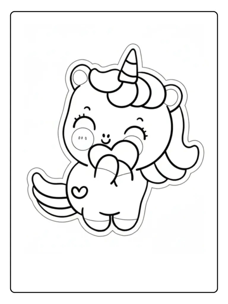 Coloriage Bebe Licorne