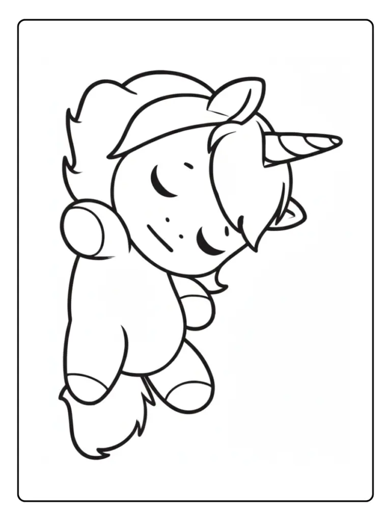 Coloriage Bebe Licorne