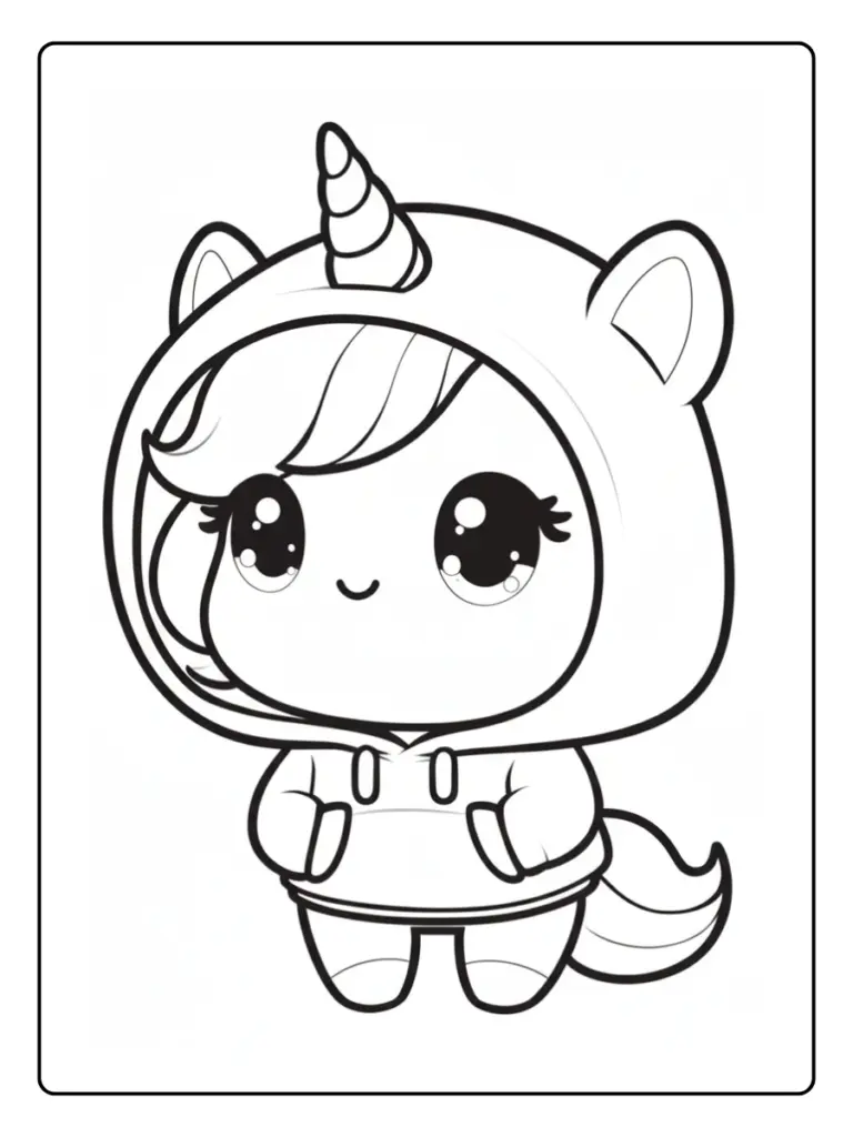Coloriage Bebe Licorne