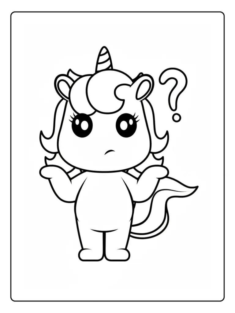 Coloriage Bebe Licorne