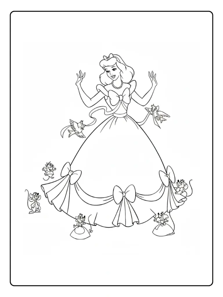 Coloriage Cendrillon