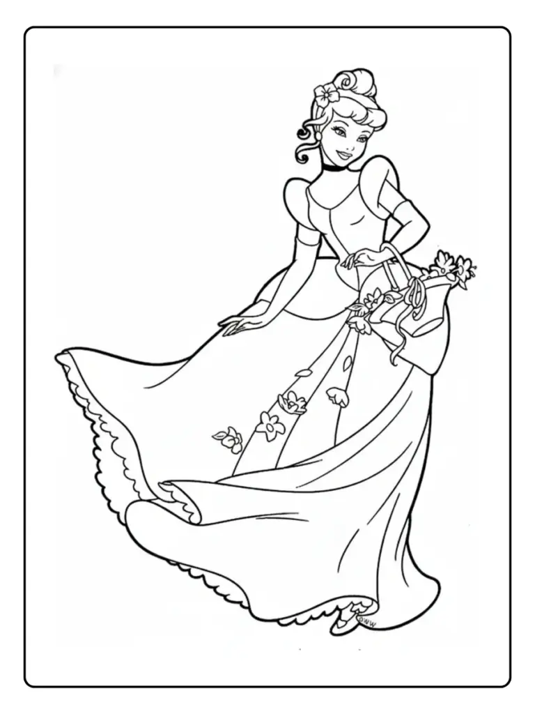 Coloriage Cendrillon