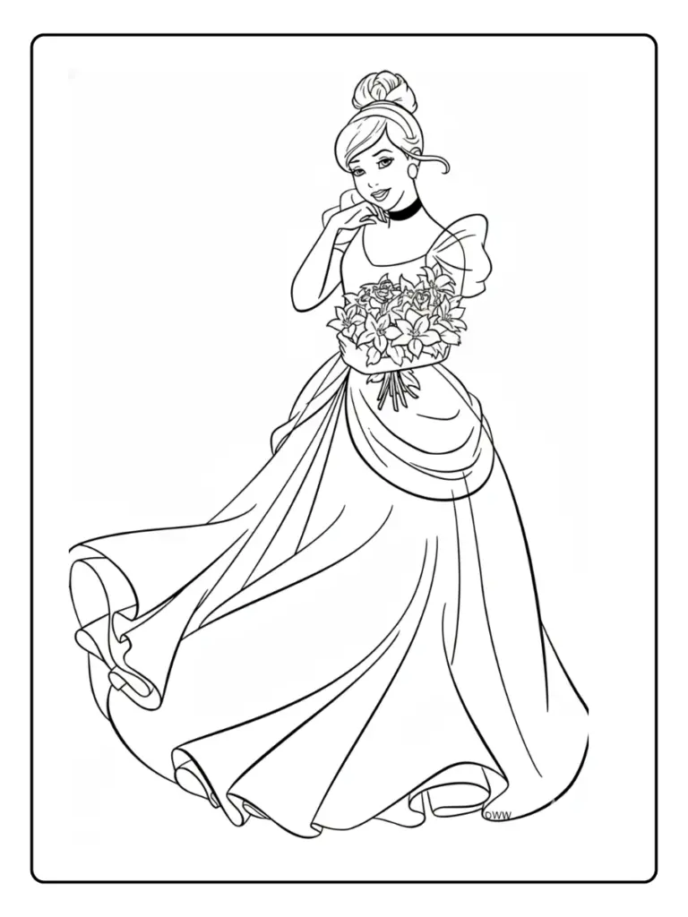 Coloriage Cendrillon