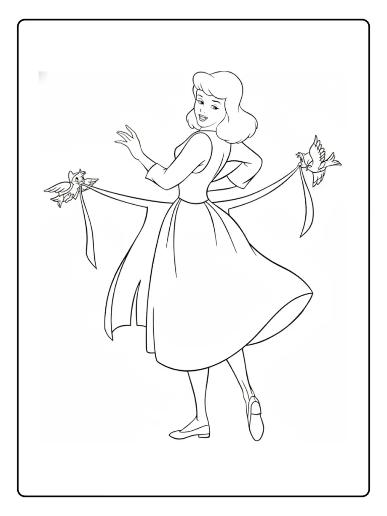 Coloriage Cendrillon