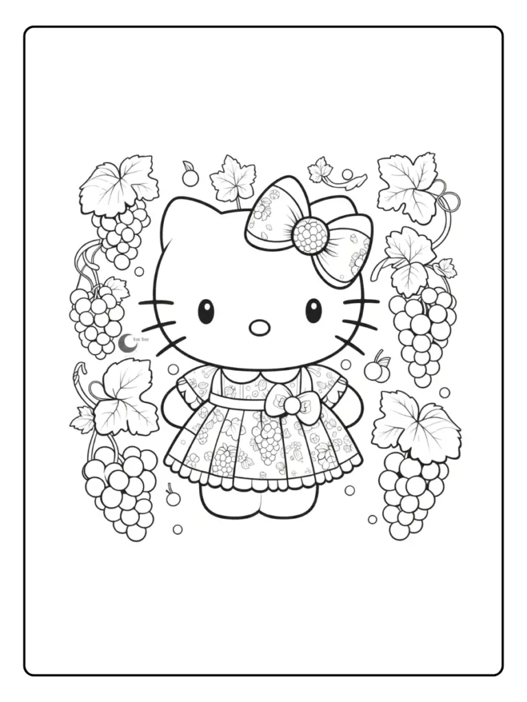 Coloriage Hello Kitty Princesse