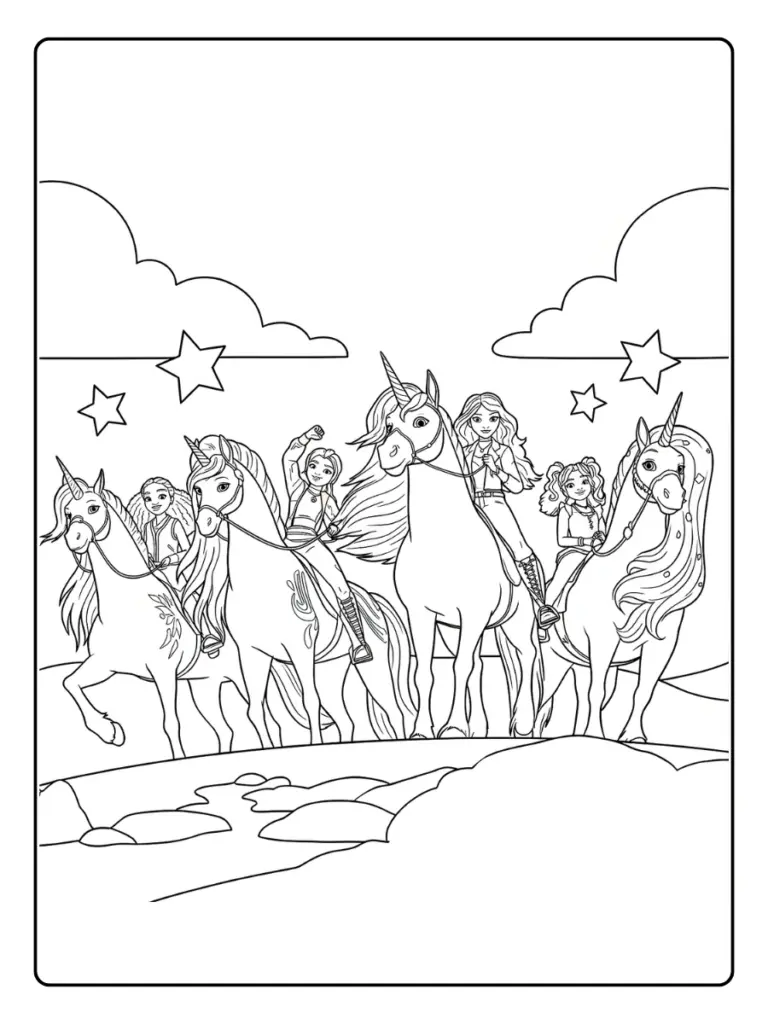 Coloriage Lecole Des Licornes