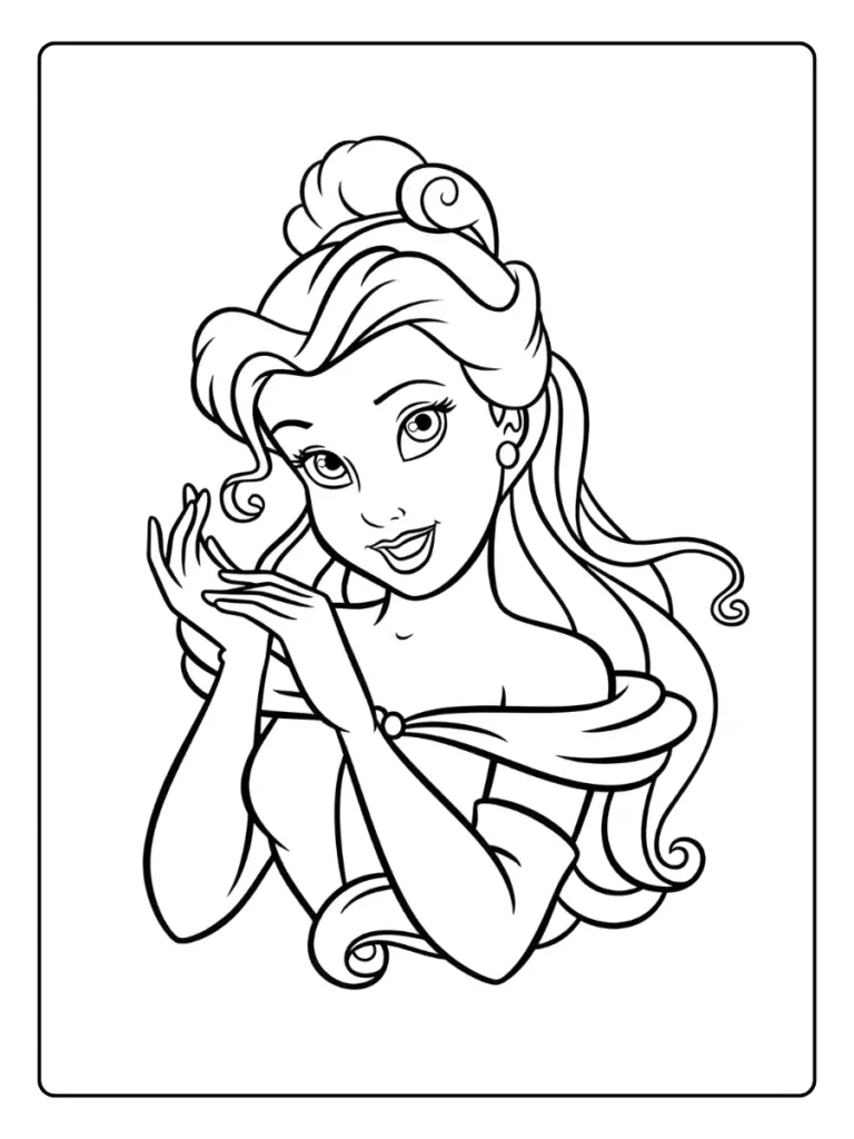 Coloriage Princesse Belle