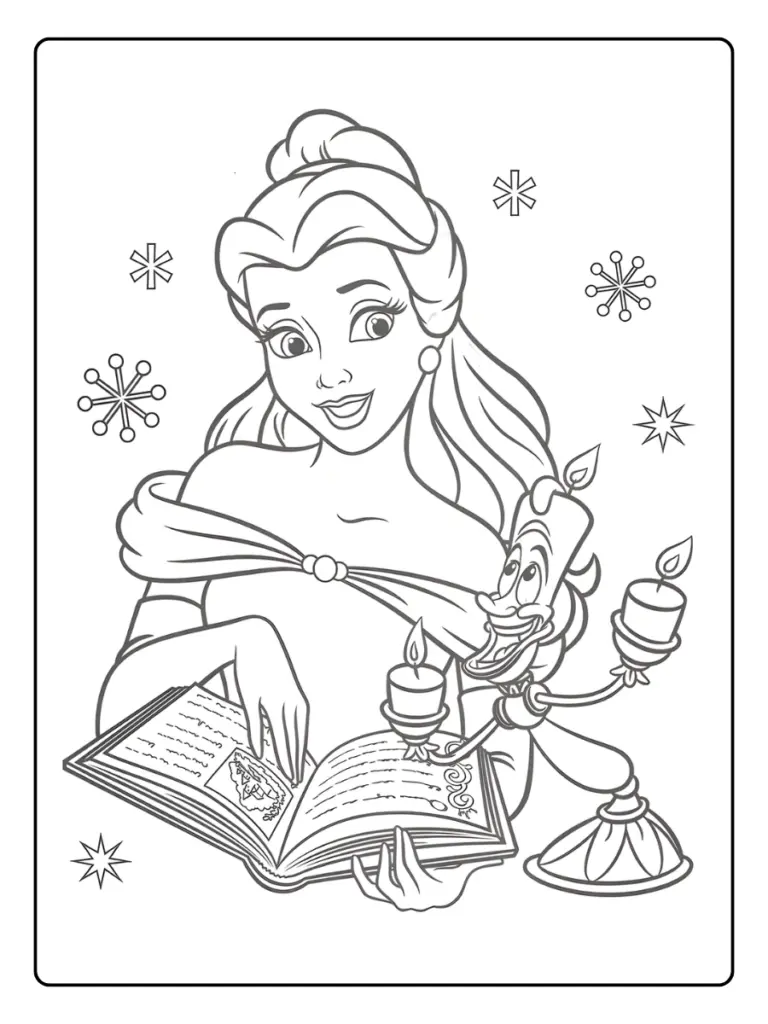 Coloriage Princesse Belle