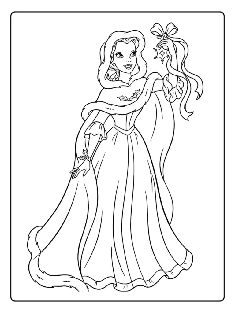 Coloriage Princesse Belle