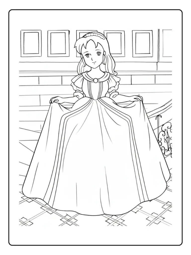 Coloriage Princesse Sarah