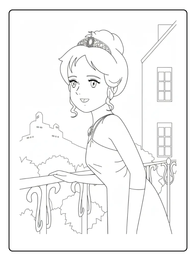 Coloriage Princesse Sarah
