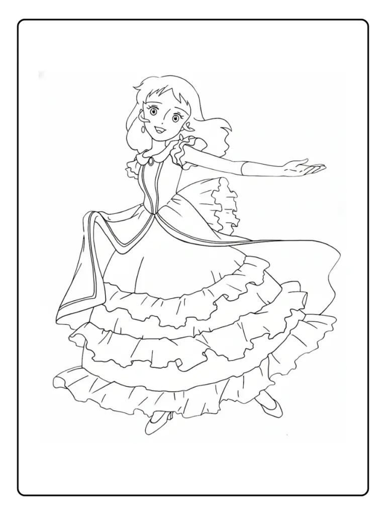 Coloriage Princesse Sarah