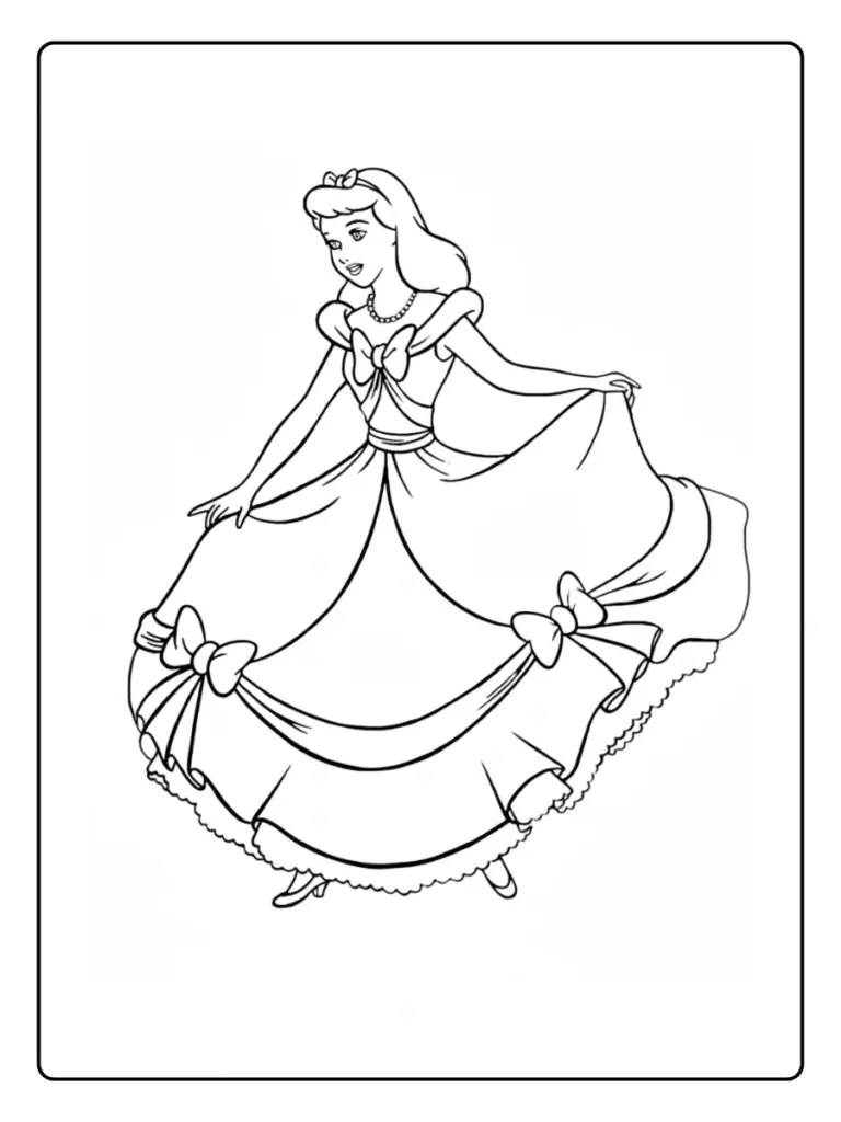Coloriage Robe De Princesse
