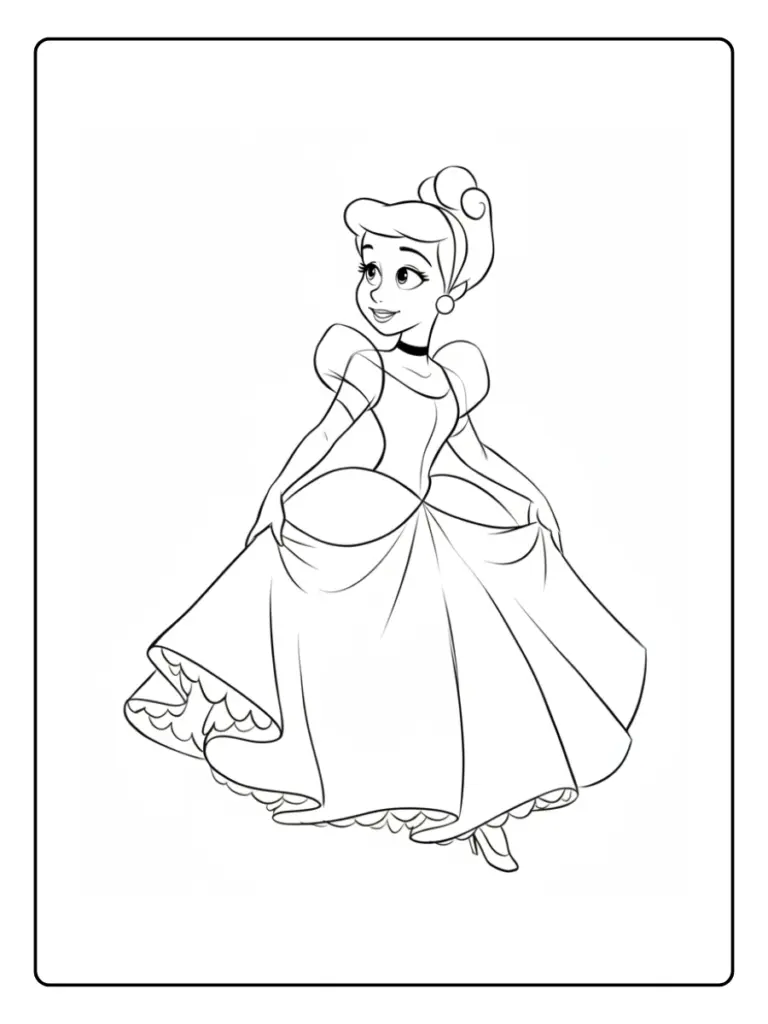 Coloriage Robe De Princesse