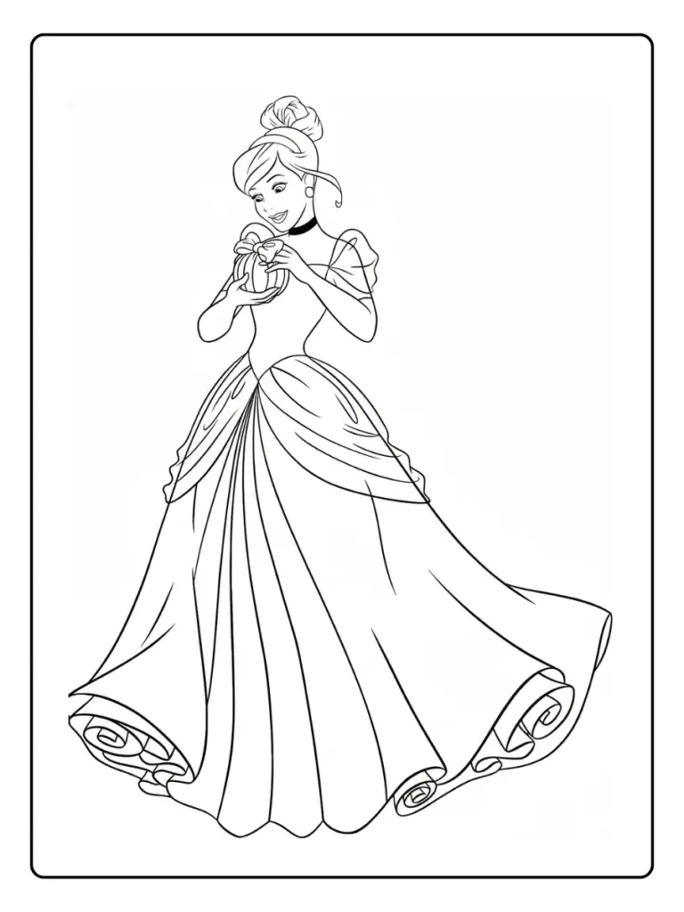 Coloriage Robe De Princesse