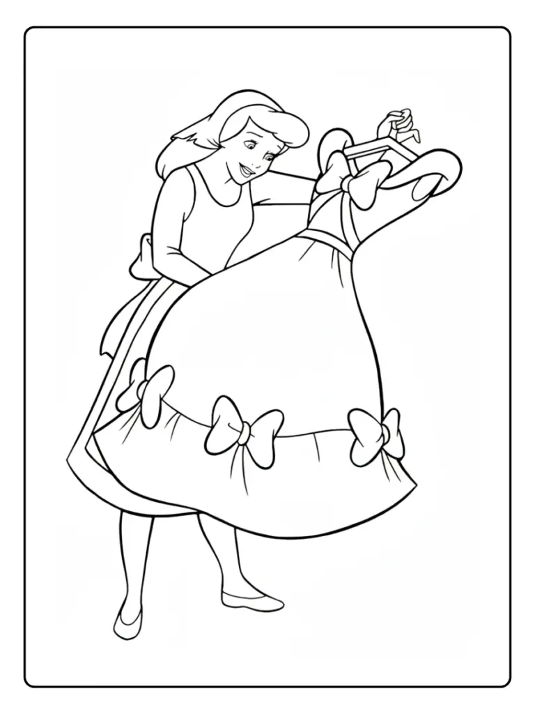 Coloriage Robe De Princesse