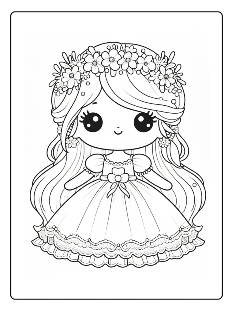 Coloriage Robe De Princesse