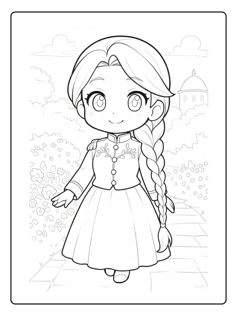 Coloriage Robe De Princesse