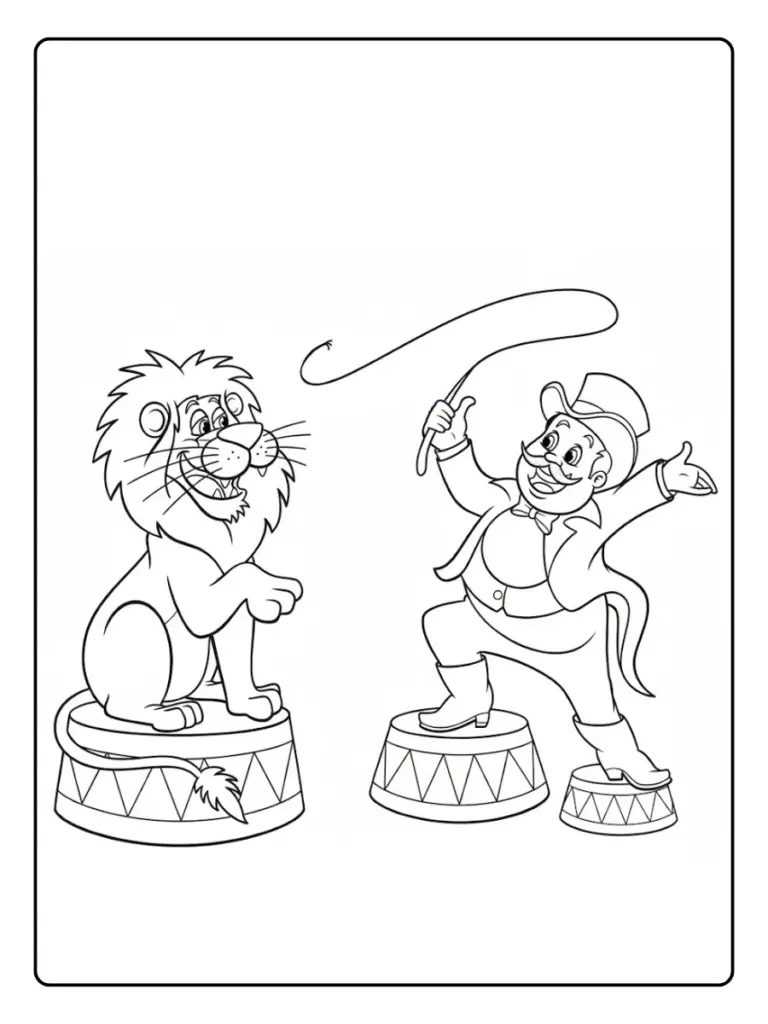 Animaux Cirque Coloriage