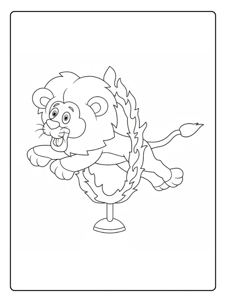 Animaux Cirque Coloriage