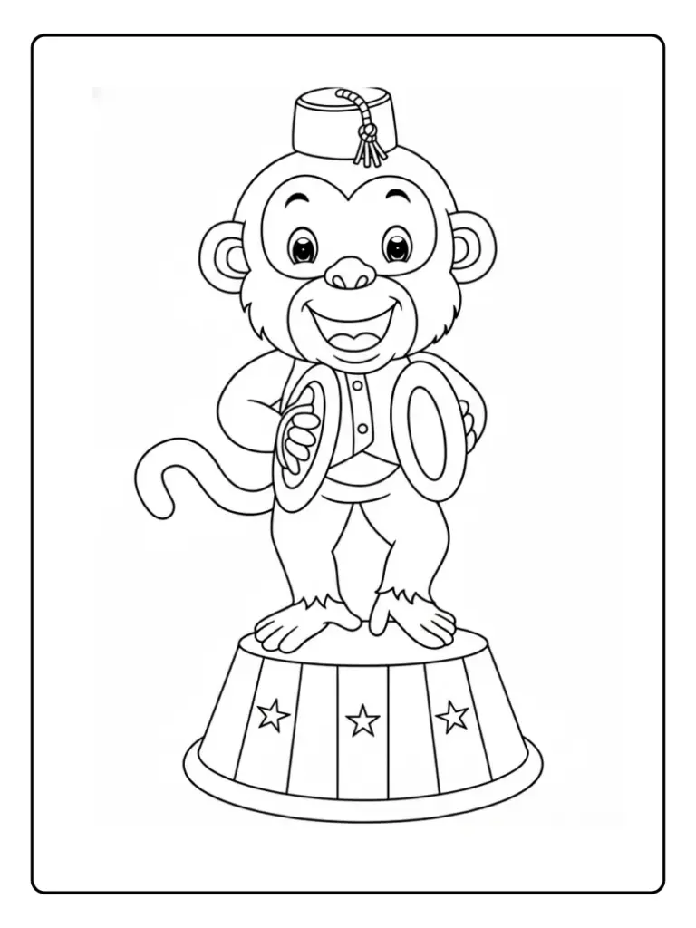 Animaux Cirque Coloriage