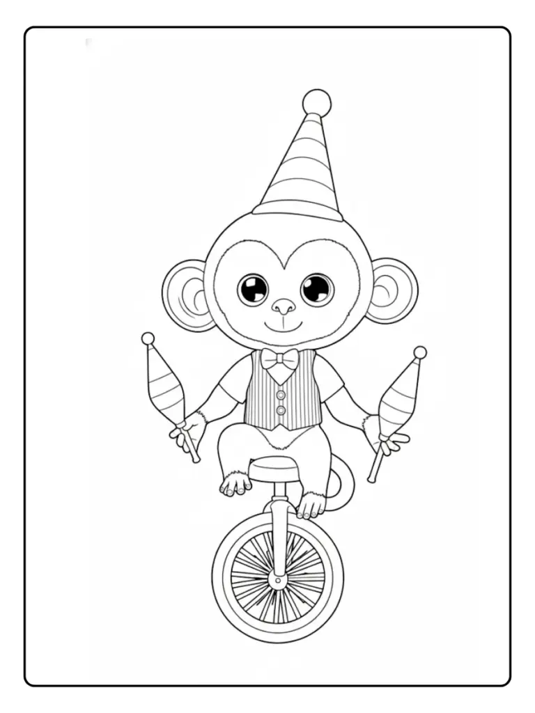 Animaux Cirque Coloriage