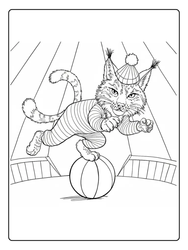 Animaux Cirque Coloriage