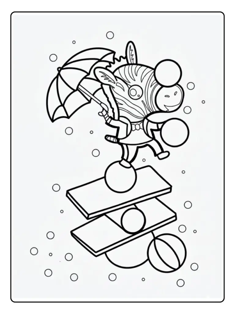 Animaux Cirque Coloriage