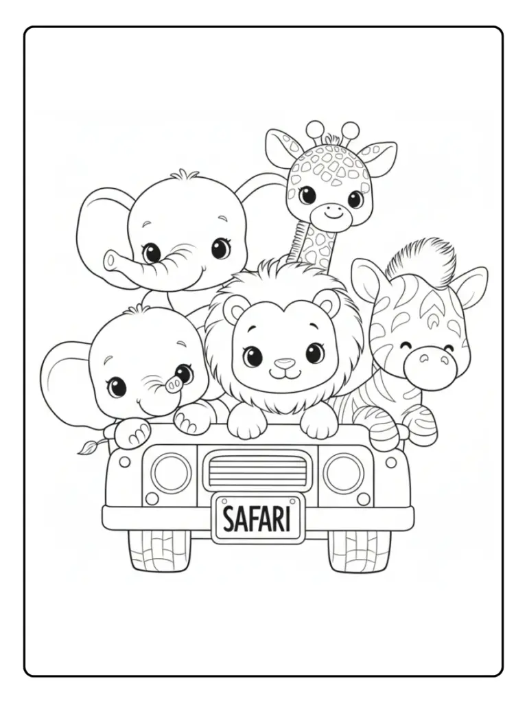 Coloriage Zoo de Beauval