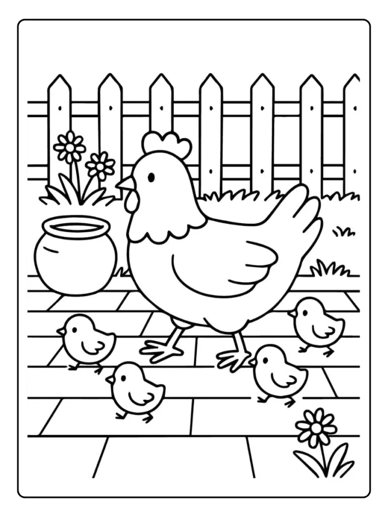 Animaux De La Ferme Coloriage