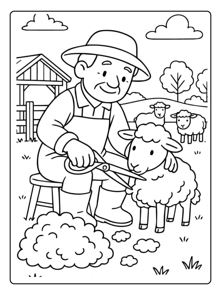 Animaux De La Ferme Coloriage
