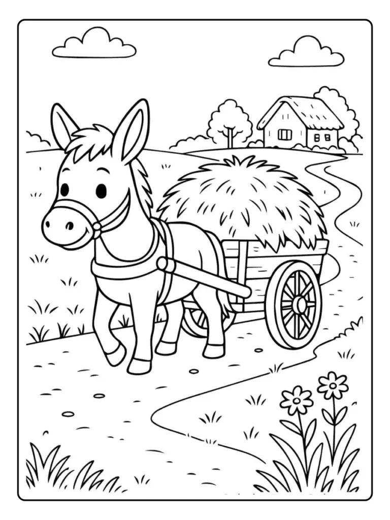 Animaux De La Ferme Coloriage