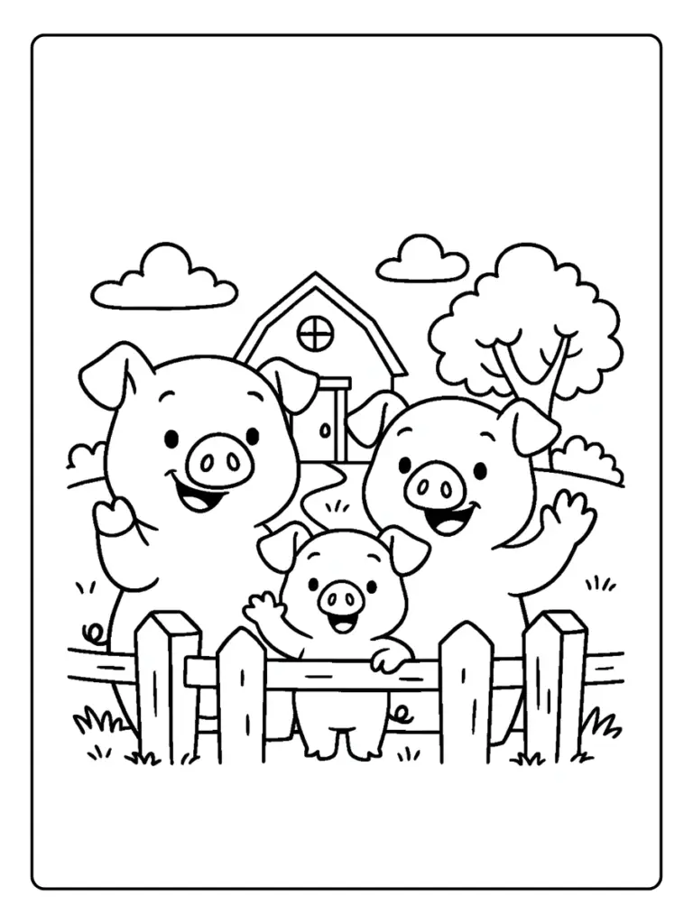 Animaux De La Ferme Coloriage