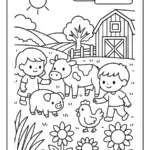 Animaux De La Ferme Coloriage