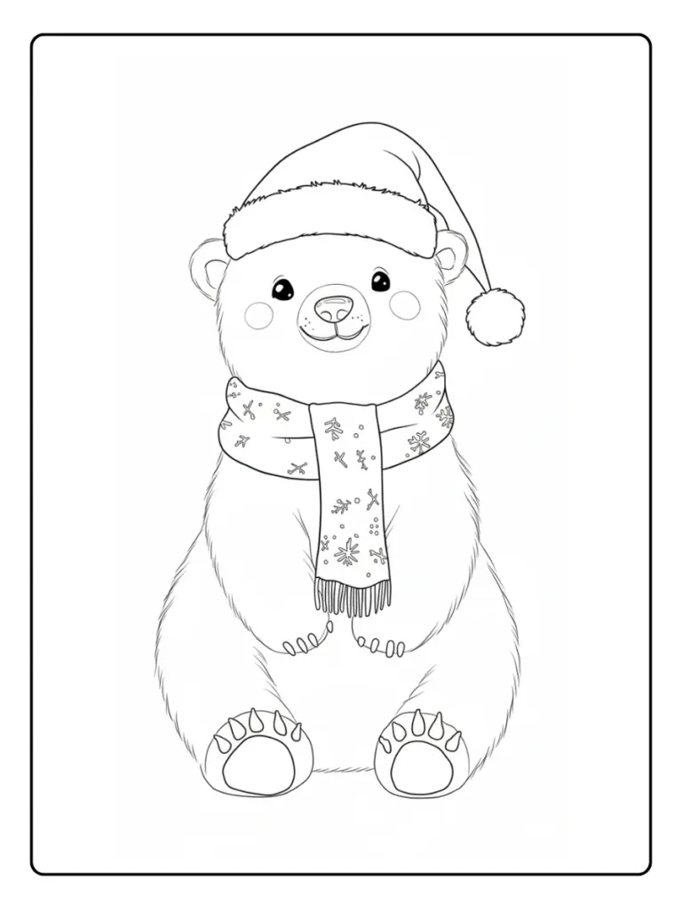 Coloriage Animaux Hiver