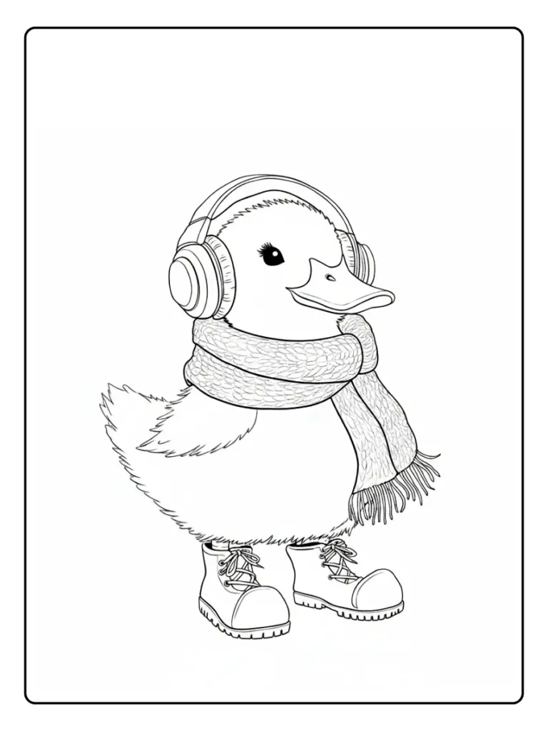 Coloriage Animaux Hiver