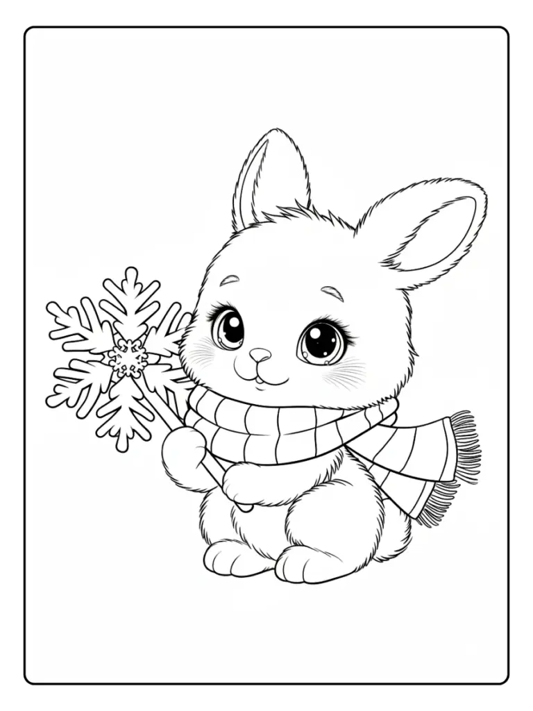 Coloriage Animaux Hiver